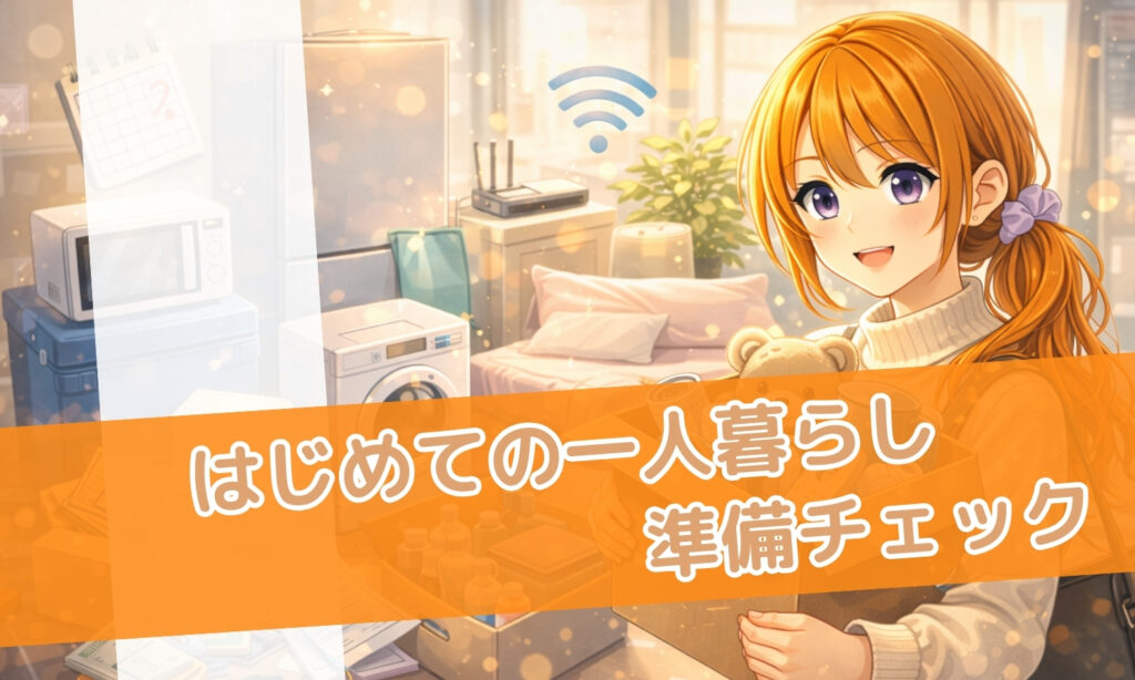はじめての一人暮らし準備チェック